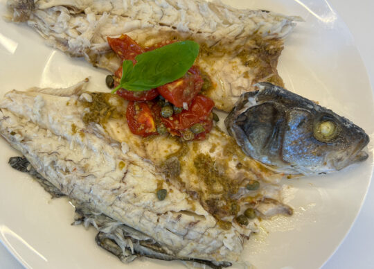 Salt Baked Branzino